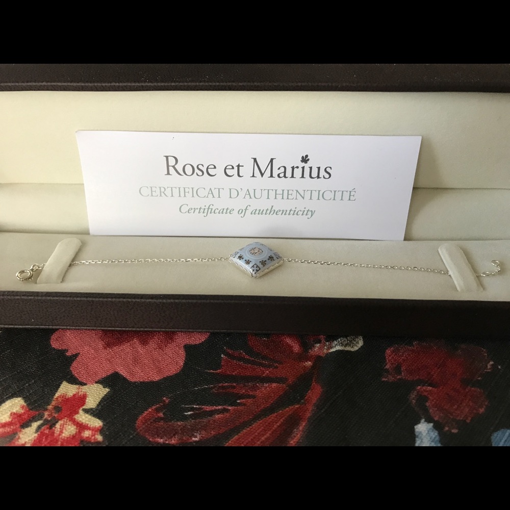 Authentic Rose et Marius Porcelain Tile Bracelet - Picture 3 of 8